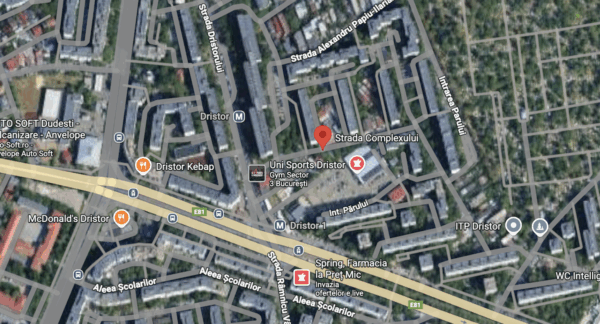 Conductă de gaze avariată