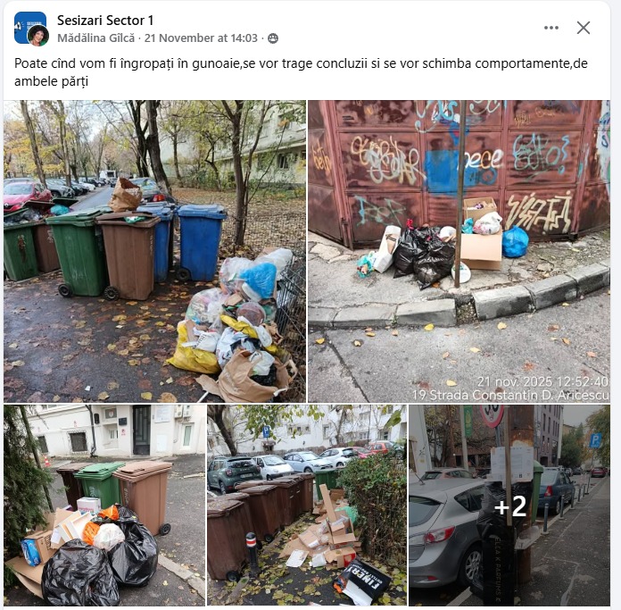 străzile s-au umplut de gunoaie