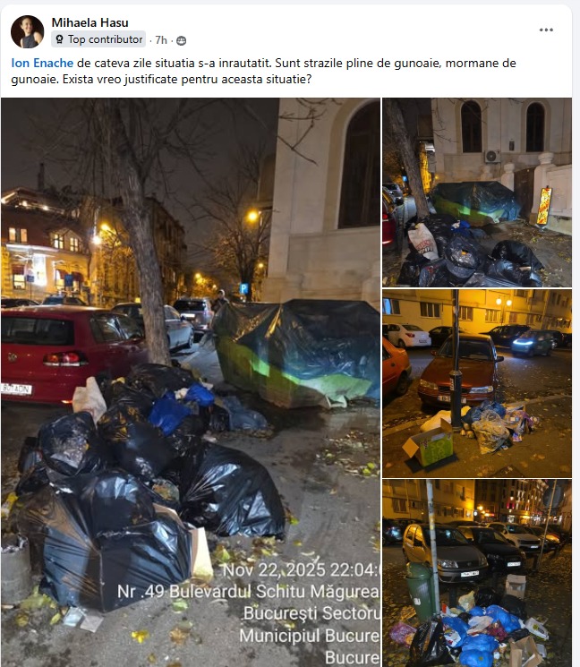 străzile s-au umplut de gunoaie