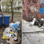 străzile s-au umplut de gunoaie