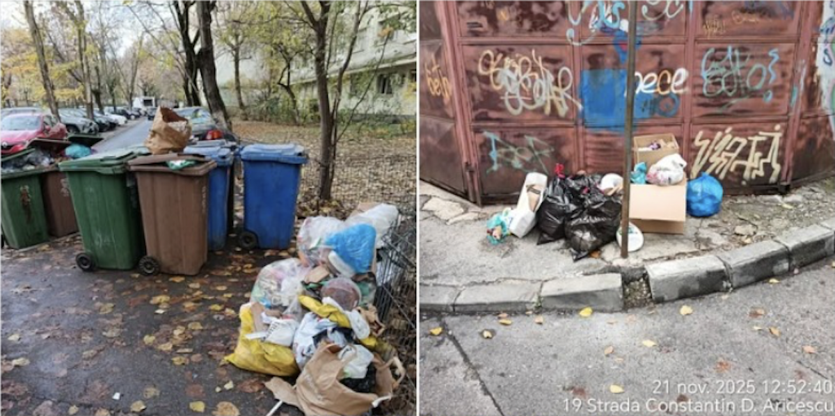 străzile s-au umplut de gunoaie