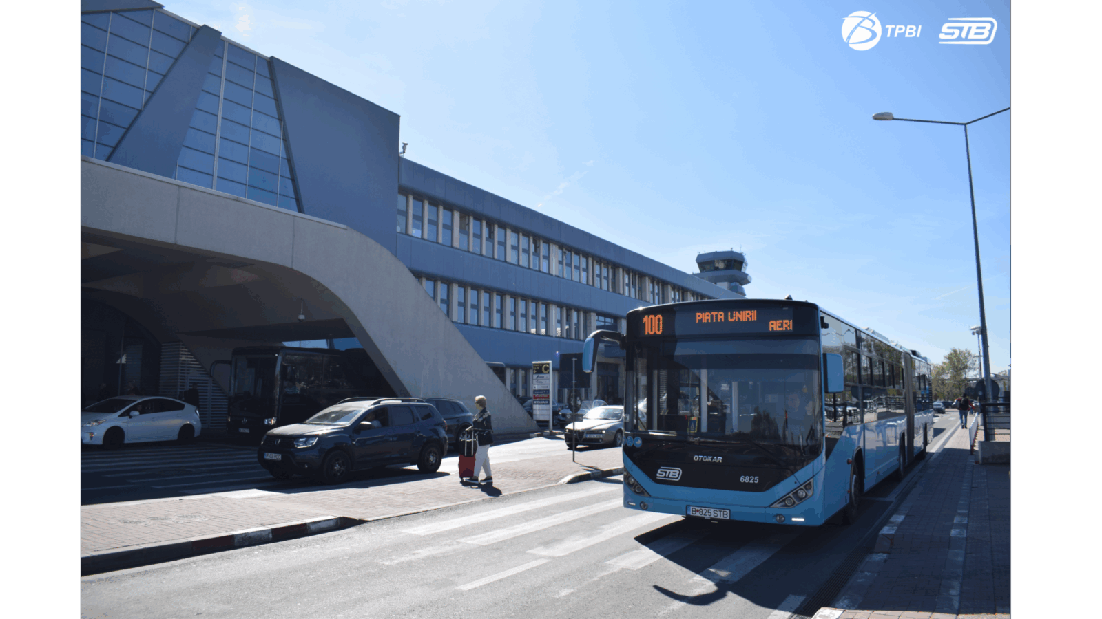 TPBI | Liniile 100 și 442, reorganizate în zona Aeroportului „Henri Coandă”. FOTO: TPBI