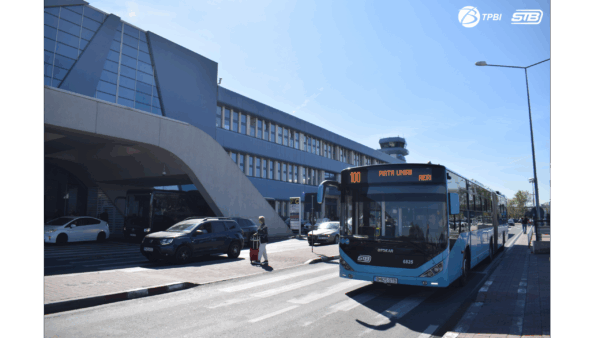 TPBI | Liniile 100 și 442, reorganizate în zona Aeroportului „Henri Coandă”. FOTO: TPBI