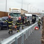 Accident pe A7, la două ore de la inaugurare. Foto: FB/ Moldova vrea autostrada