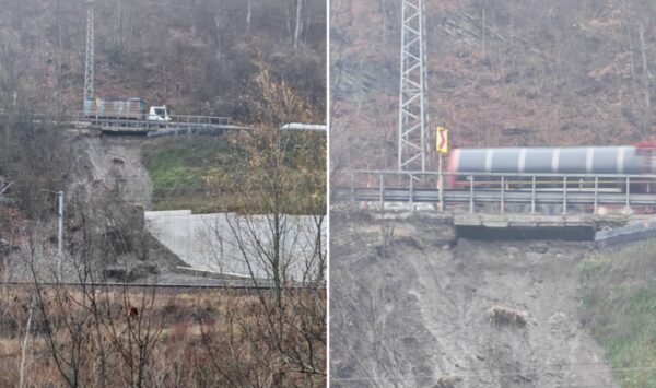 Alunecare de teren DN1 sensul spre București