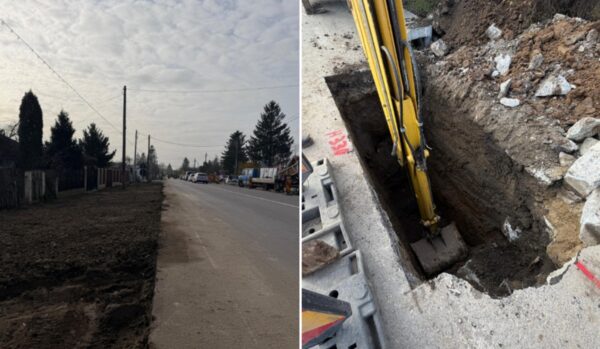 DJ602 Domnești lucrări