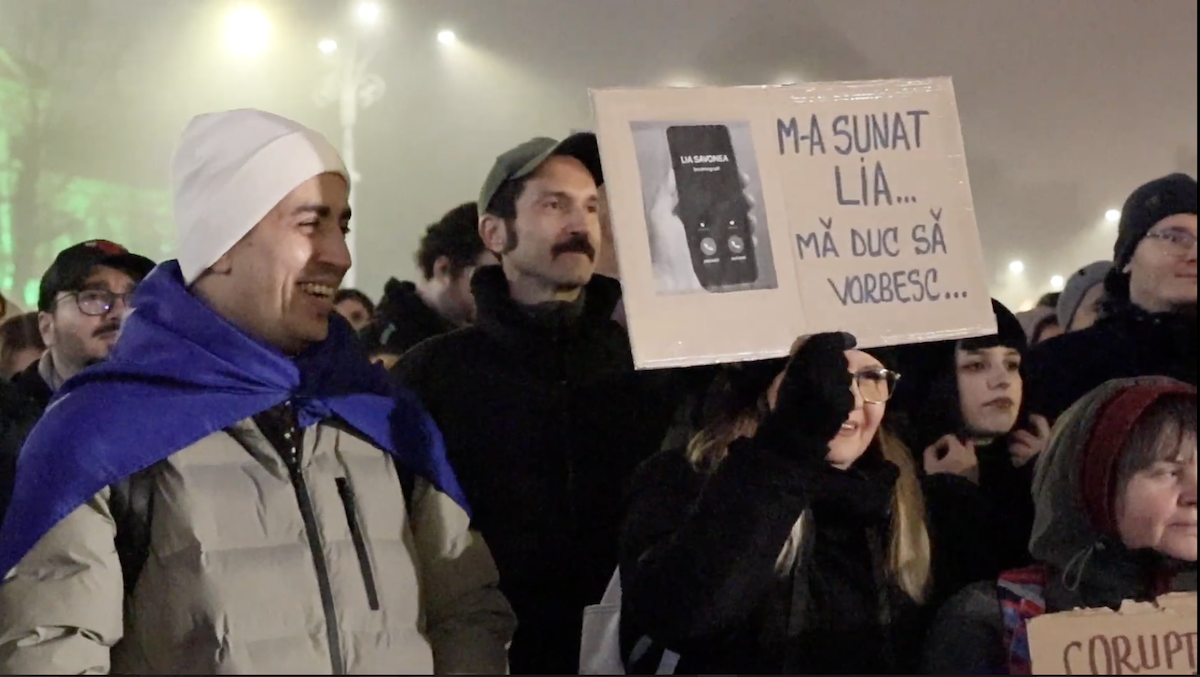 ,,Colindăm, justiția să reparăm!”. Protest Declic, la Palatul Cotroceni, în ziua consultărilor pe Justiție. FOTO: Arhiva