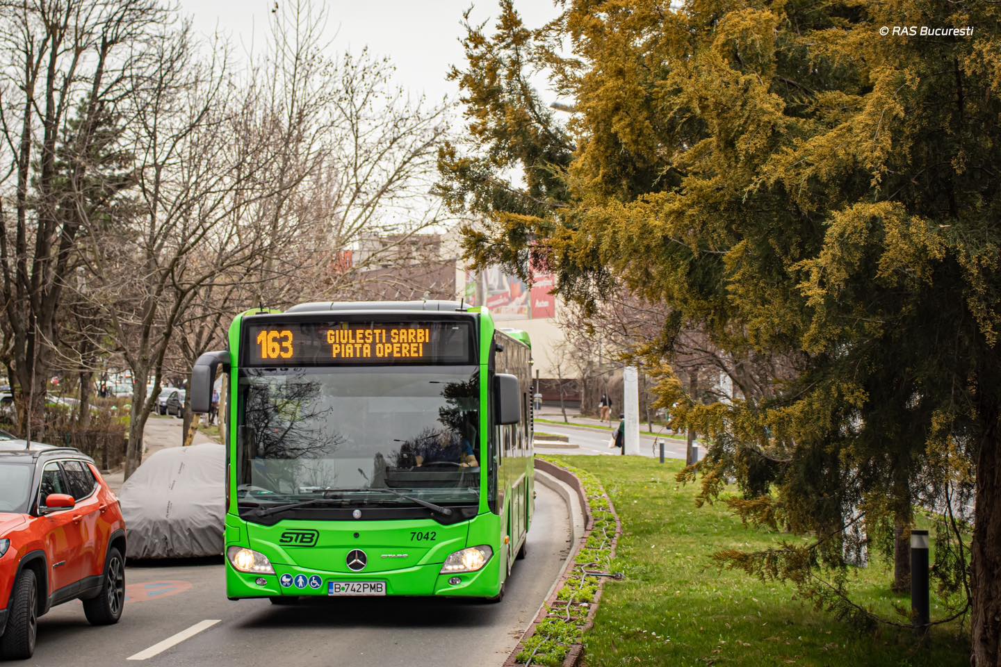 STB | Linia 163 revine la traseul de bază din 6 ianuarie | FOTO: RAS București via Facebook