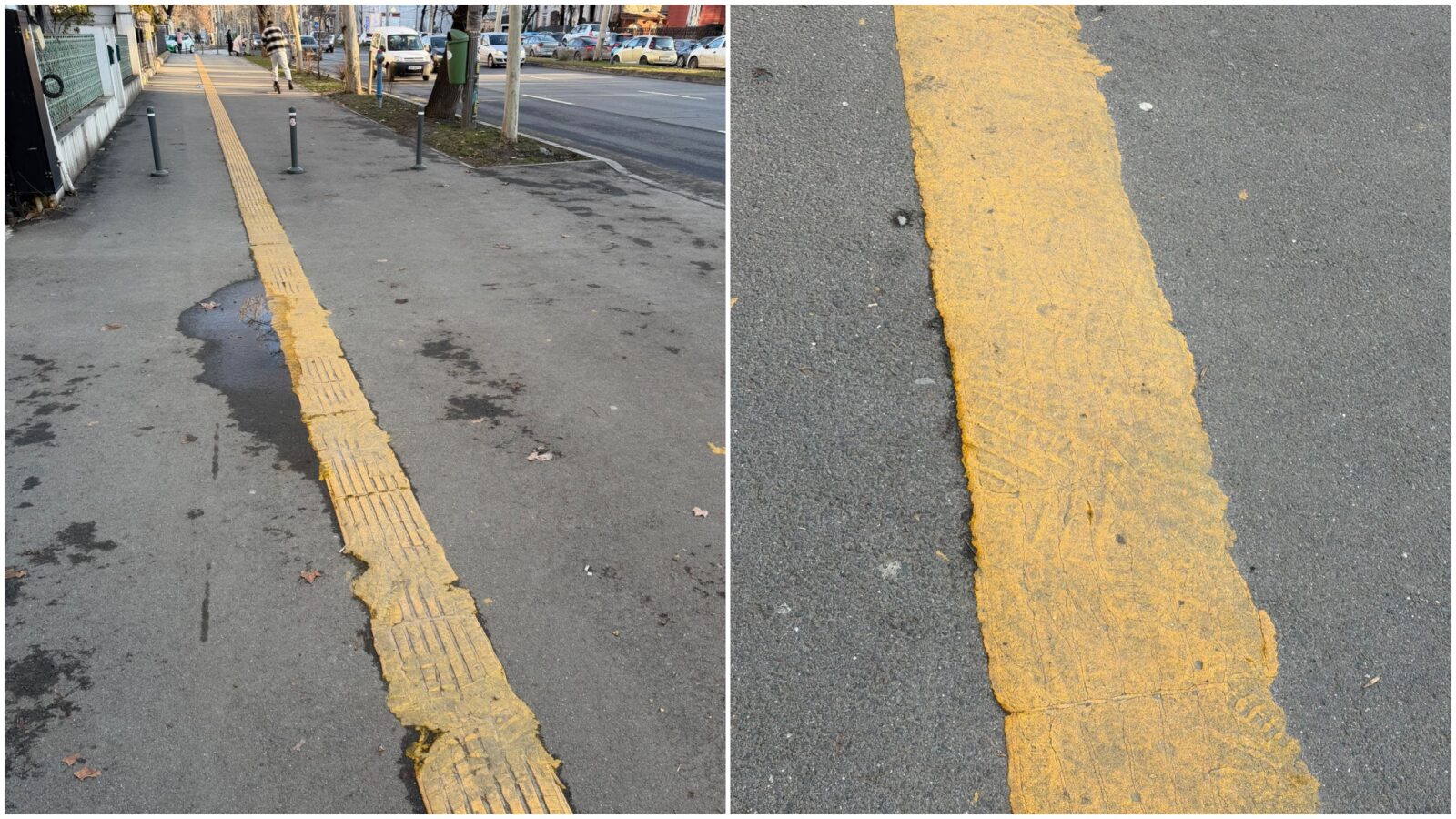 Bani topiți pe Lascăr Catargiu: Cum arată după un an benzile pentru nevăzători. Între timp, PMB a mai atribuit un contract unei firme de apartament