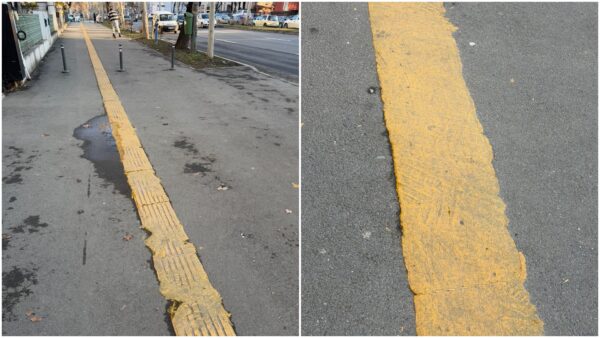 Bani topiți pe Lascăr Catargiu: Cum arată după un an benzile pentru nevăzători. Între timp, PMB a mai atribuit un contract unei firme de apartament