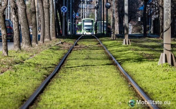 Gazonul „verde” distruge o nouă linie de tramvai