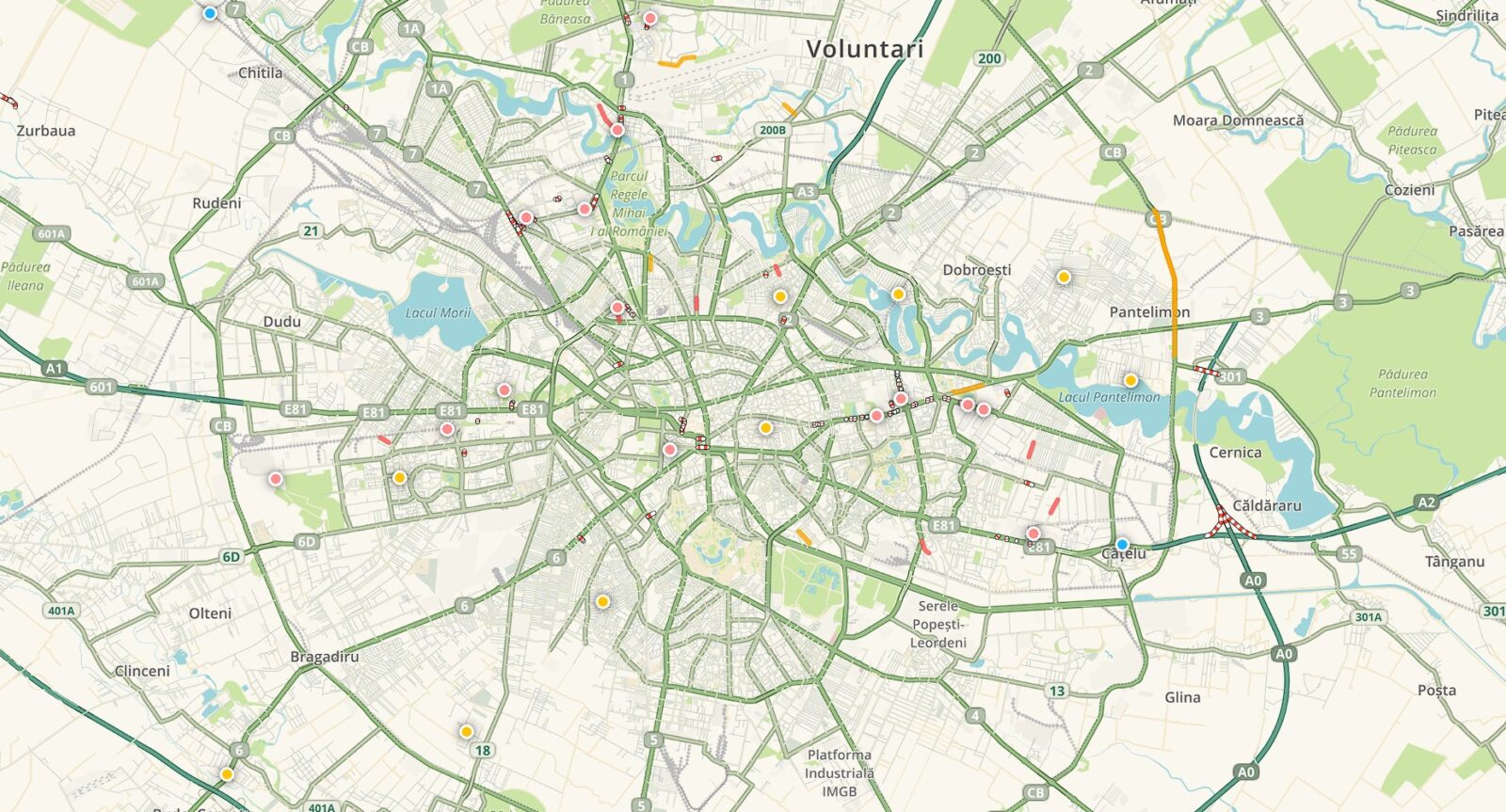 Trafic lejer in Capitală, în prima zi „de muncă” din an. Când reîncep ambuteiajele
