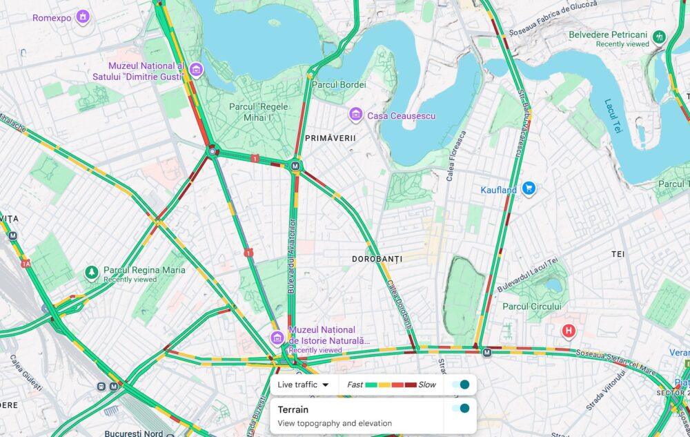 Trafic lejer in Capitală