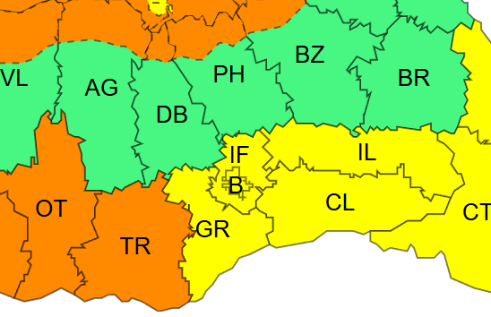 Cod galben de viscol și polei în Capitală și Ilfov