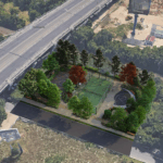 4 terenuri de sport pe un teren viran neamenajat