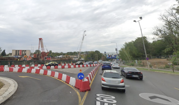 cauza șantierului la Magistrala M6