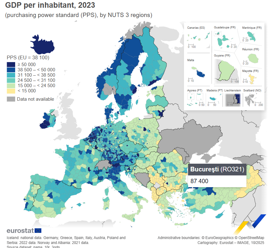 Bucureștiul a depășit 