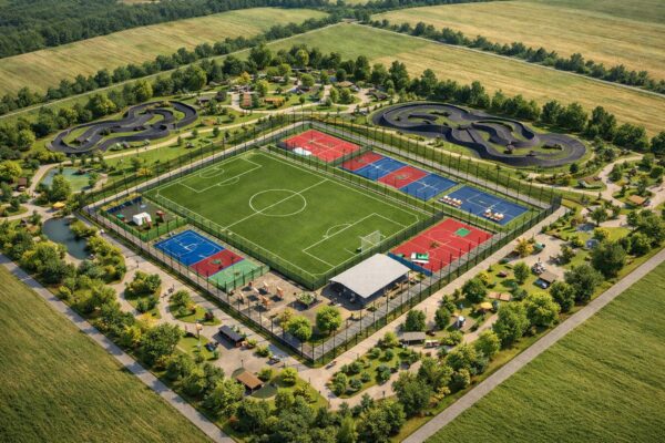 Bază sportivă și parc, în Corbeanca. Primăria cere părerea locuitorilor. Foto: FB/ Primăria Comunei Corbeanca