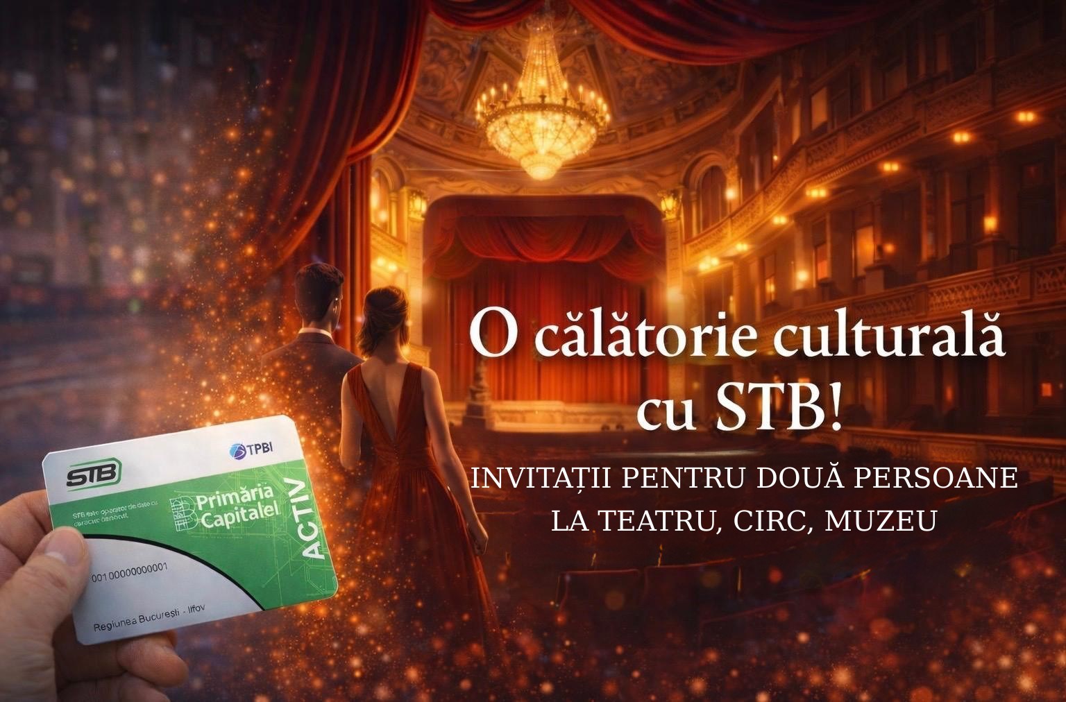 Campania „O călătorie culturală cu STB” îi trimite pe bucureșteni la teatru. FOTO: STB