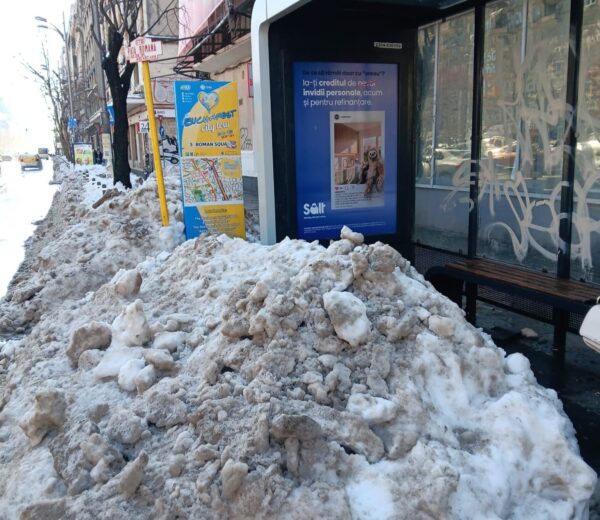 Deszăpezirea în Bucureșți. Amenzi pentru operatorii de salubrizare din toate sectoarele. Foto: FB/ Ciprian Ciucu