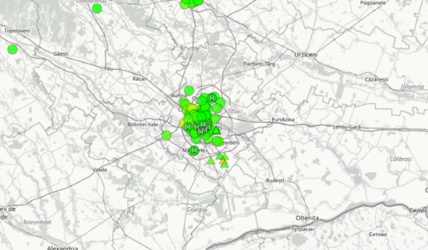 Zăpada a curățat aerul din Capitală