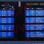 Întârzieri de sute de minute, la trenurile cu sosiri în Capitală | FOTO: Captura ecran CFR Infrastructura