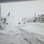 Aeroportul Otopeni sub zăpadă
