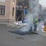 Lucrări de reparații în Sectorul 2.