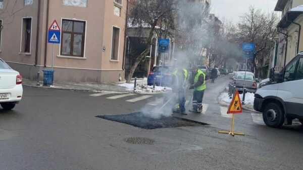 Lucrări de reparații în Sectorul 2.