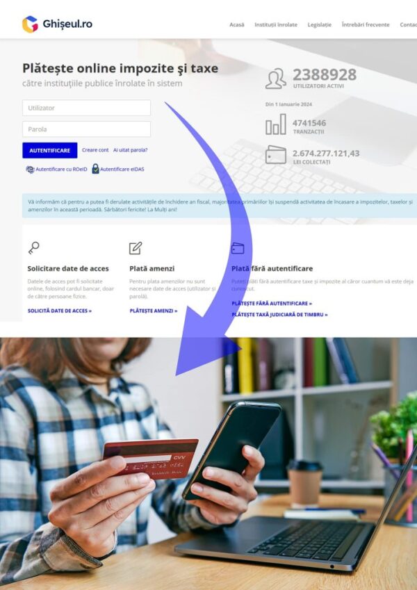 Fără aglomeraţie de la automatele pentru taxe, din Sectorul 1. Contribuțiile se pot plăti online. FOTO: PS1