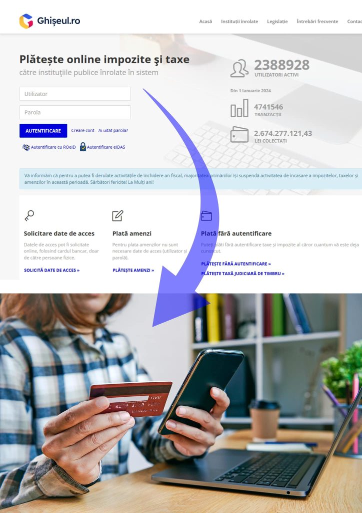 Fără aglomeraţie de la automatele pentru taxe, din Sectorul 1. Contribuțiile se pot plăti online. FOTO: PS1