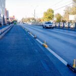 Benzi unice noi, în zona Academiei Militare. Șoferii trebuie să evite aceste culoare. FOTO: Arhiva