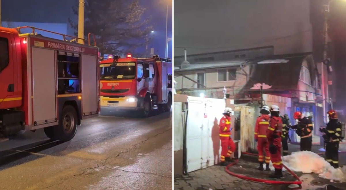 Explozie urmată de incendiu Sector 6