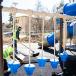 Noul loc de joacă din Grozăvești este aproape gata. Lucrările ar putea fi terminate la final de martie