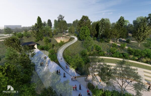 Planuri pentru amenajarea Parcului Grozăvești. Foto: Arhivă via FB/ Ciprian Ciucu