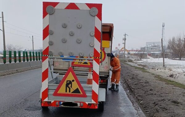 Restricții de circulație pe DN1, în zona viitoarei stații de metrou Paris. CNAIR: se trasează marcaje rutiere