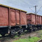 Un vagon tren de marfă