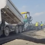 A început turnarea asfaltului pe lotul 1 din A0 Nord