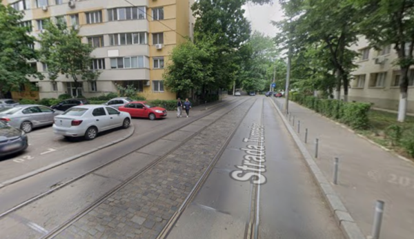 Restricții de trafic pe Strada Turmelor din Sectorul 2, pentru reabilitarea liniei de tramvai. Foto: Google Maps