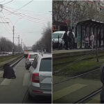 Persoană căzută pe trecerea de pietoni, ignorată de zeci bucureșteni