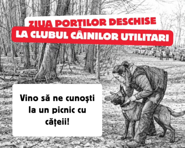Ziua porților deschise la Clubul Câinilor Utilitari. Demonstrații de căutare și salvare și picnic pentru iubitorii de câini