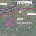 traseul autostrăzii București-Alexandria,