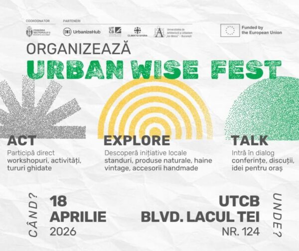 Sector 2 | Primăria organizează festivalul „UrbanWise”