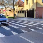 Patru treceri de pietoni supraînălțate, pe Bd. Laminorului. Urmează supraluminarea pentru 140. FOTO: PMB