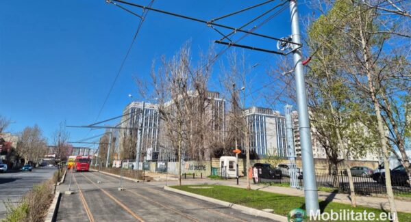 Lucrările la linia de tramvai Bulevardul Expoziției