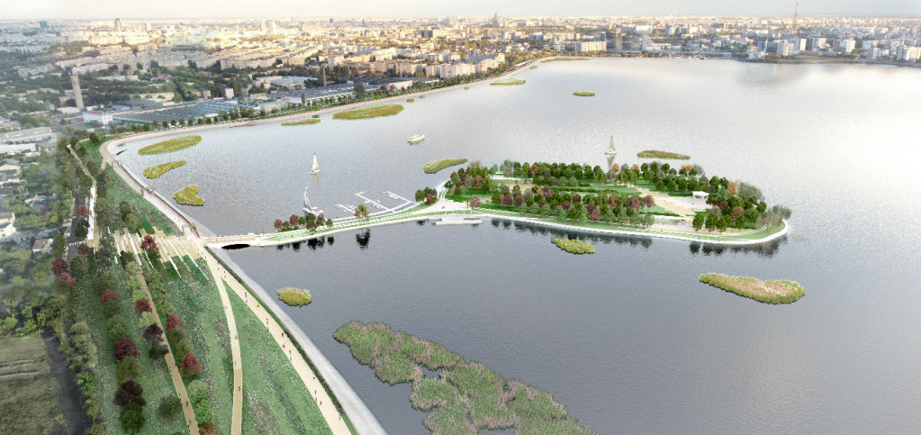 Insula Lacul Morii ar putea fi redeschisă în această vară, cu o întârziere de trei luni. Care este stadiul lucrărilor. Foto: FB/ PS6