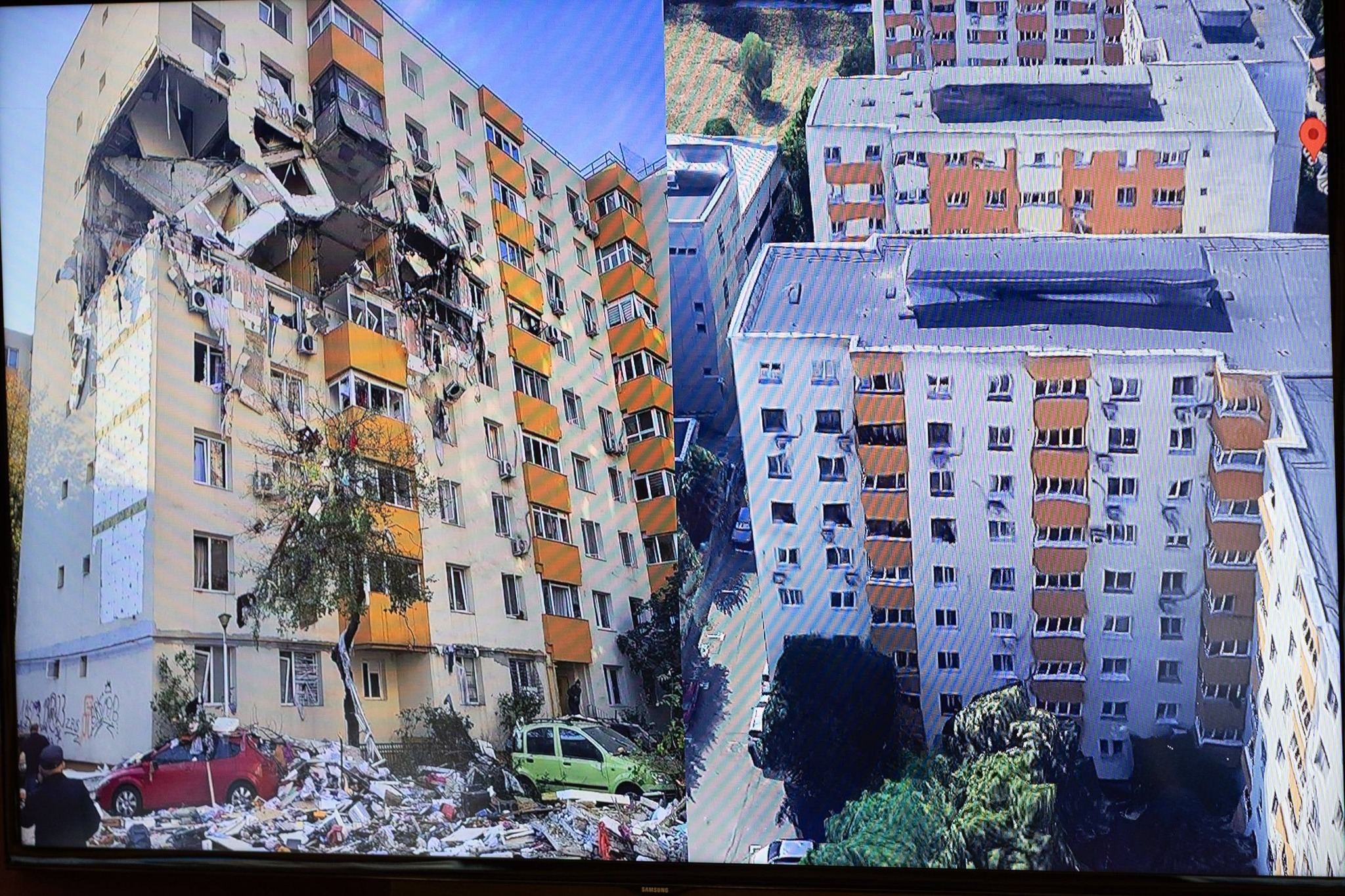 VIDEO | Blocul explodat din Rahova a fost predat constructorului. Începe punerea în siguranță