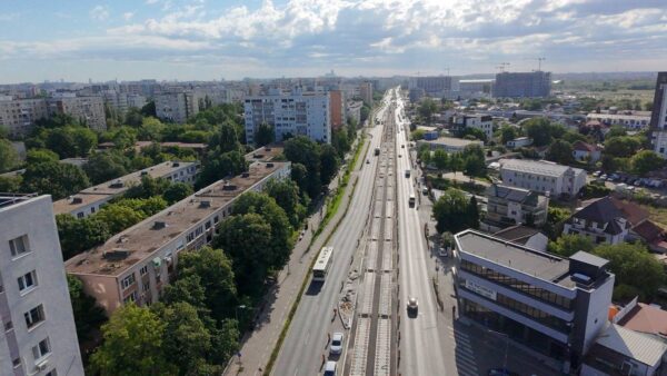 Construcția tramvaiului de pe Prelungirea Ghencea