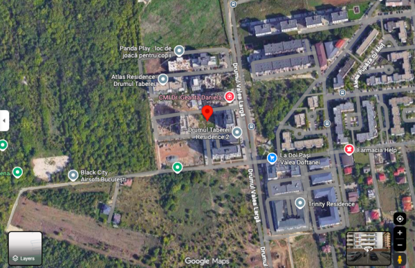 Un nou mici-parc în campusul Tei. Primăria Sectorului 2 începe negocierile de cumpărare a terenului. FOTO: Google Maps