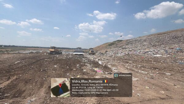 Amenzi de 115.000 de lei pentru groapa de gunoi Vidra. Ce nereguli au descoperit comisarii Gărzii de Mediu. Foto: FB/ Garda de Mediu Ilfov